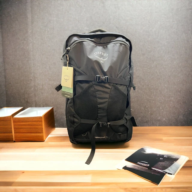 Nwt Osprey Farpoint Wheeled Travel Pack 36 Black Msrp $300