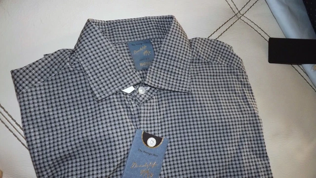 Chemise Kiton Napoli Neuve Avec étiquette - Taille 39 Coton Blanc - Coupe Semi-slim