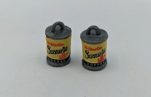 Savarin Coffee Can Vintage 3/4” Charm Advertising Premium Miniature Mini Prize