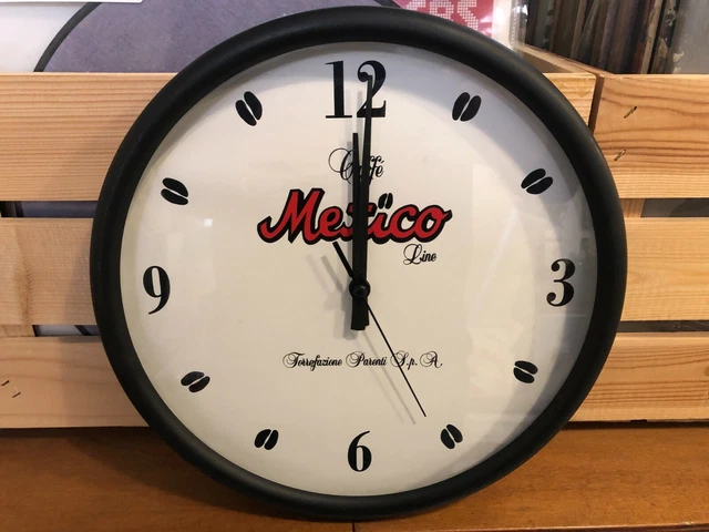 Mexico Caffè Parenti Torr.-Raro Orologio Pubblicitario Vintage Bar Ristorante