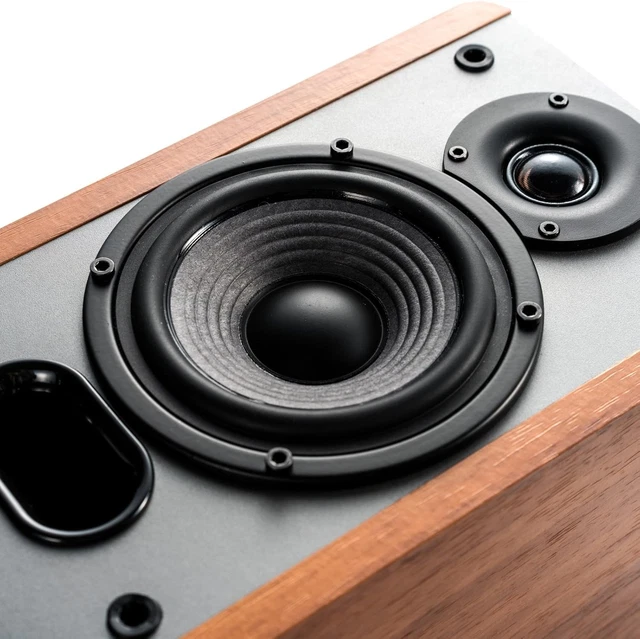 EDIFIER P12 PASSIVE Bookshelf Speakers - 2-way Speakers with Built-in ...