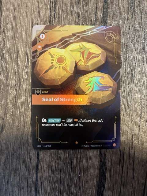 RIFTBOUND: LEAGUE OF Legends TCG English GEAR-Seal of Strength-Epic 163 ...