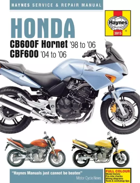 Haynes Workshop Manual Honda CB600F, FS Hornet 98-06, CBF600N, NA, S, SA 04-06