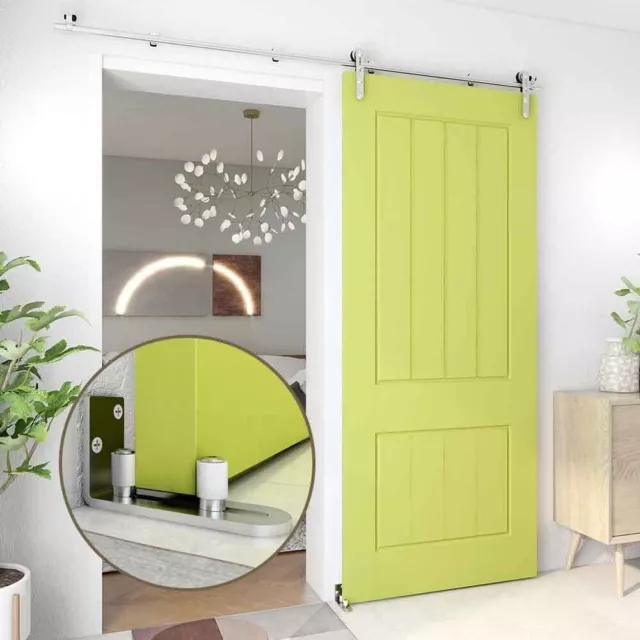 1PC stainless steel Floor Guide Wall Mount Stay Roller Guides Sliding Barn Door