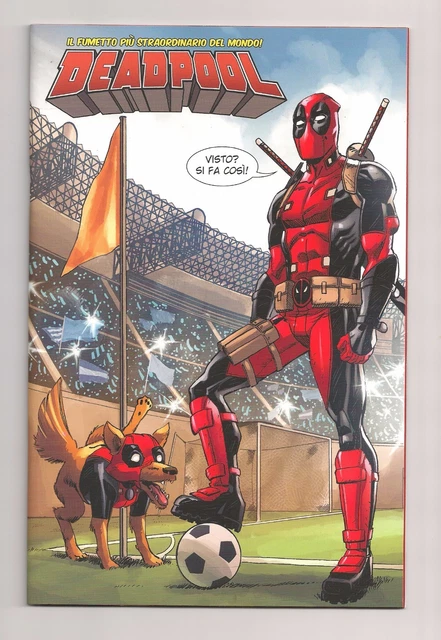 DEADPOOL #18 Euro Variant Football by S. koblish & A. Mossa Softouch effect Bu76