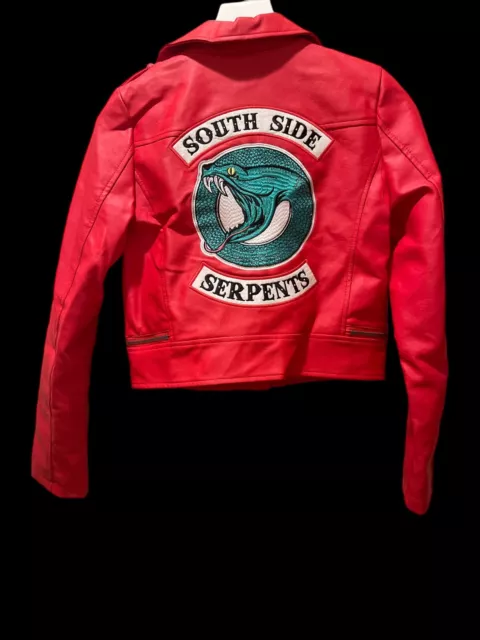 VESTE ROUGE FEMME Riverdale Southside Serpents Madelaine Petsch