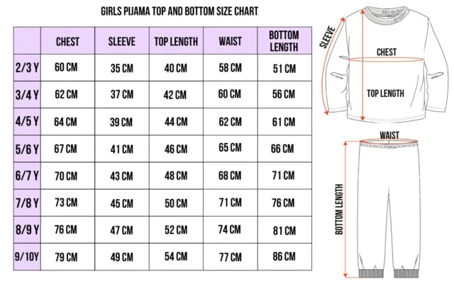 LOL Set pigiami per ragazze | Età 5-12 | Manica lunga 100% cotone set pigiama per ragazze 7