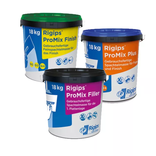 Rigips Spachtelmasse Fertigspachtel Promix Plus/ Finish/ Filler Pro Mix18 kg