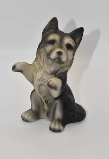 4" Vintage German Shepherd Dog Canine Ceramic Figurine Norleans