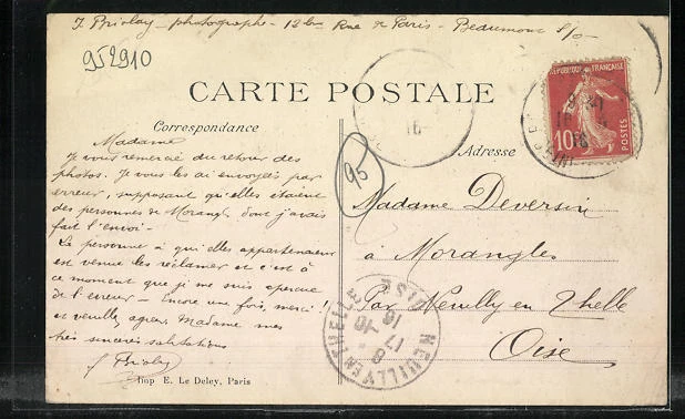 CPA Persan-Beaumont, L´Hôtel des Bosquets 1916 2