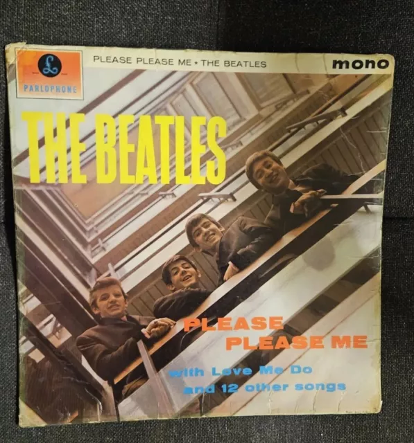 THE BEATLES PLEASE PLEASE ME Uk FIRST PRESSING MONO GOLD DICK JAMES CREDIT