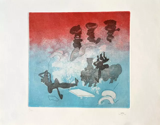 Roberto Sebastian Matta Aguafuerte Original 1984 ,Editori Ensamblados, Firmada