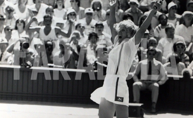Photo Vintage Originale – Wimbledon 1984 – Martina Navratilova – Tirage Presse 13x20 Cm
