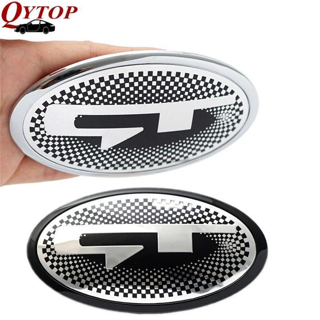 1x Car Front Hood Rear Trunk Lid GT Emblem Nameplate Badge For KIA Rio Stinger
