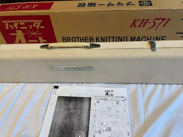 BROTHER KH-571 KNITTING Machine operation confirmed 2