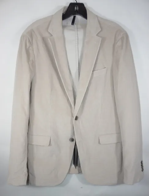 Hugo Boss Men's 'Hansons' Corduroys Regular Fit Beige Sport Coat Blazer 38R