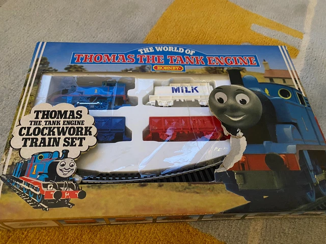 VINTAGE 1984 THOMAS the Tank Engine Hornby Clockwork Train Set £12.99 ...
