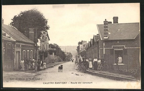 CPA Cauffry-Rantigny, Route de Liancourt