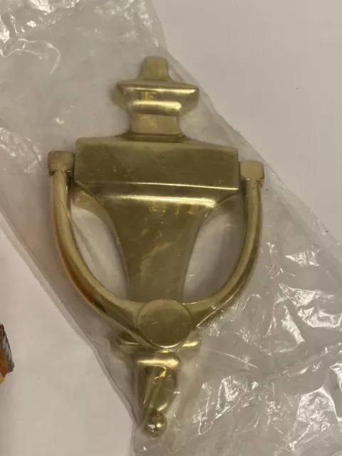 Solid Forged Brass Door Knocker Vtg Hochschild Kohn