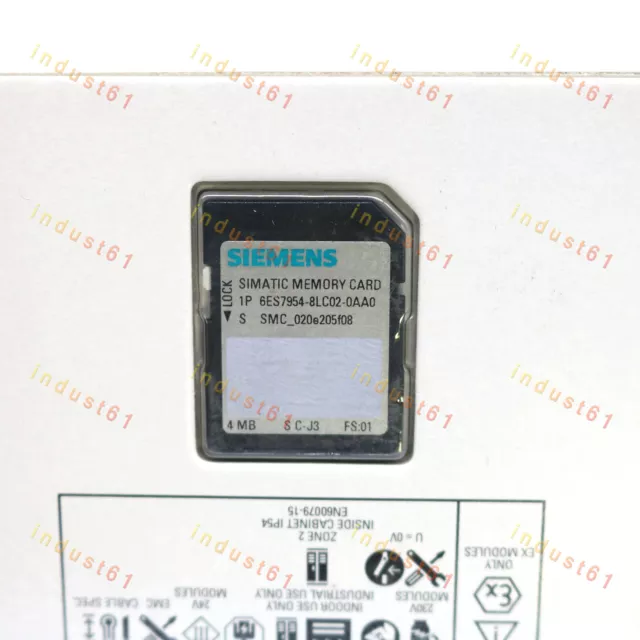 New Siemens Memory Card 4MB 6ES7 954-8LC02-0AA0 6ES7954-8LC02-0AA0#XR