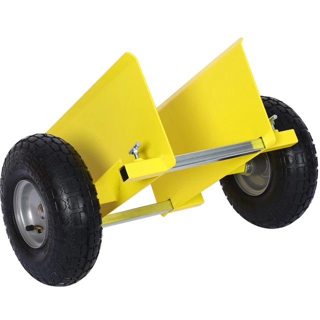 Heavy Duty Yellow PaneL Dolly - 600lb Capacity 10in. Wheels