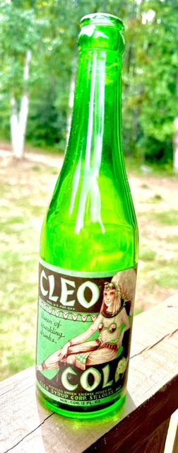 VINTAGE VERY RARE CLEO COLA MULTI COLORED PAPER LABEL ST LOUIS MO ...