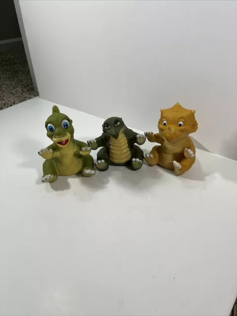 The Land Before Time Dinosaur Hand Puppets Set Of 3 Pizza Hut 1988