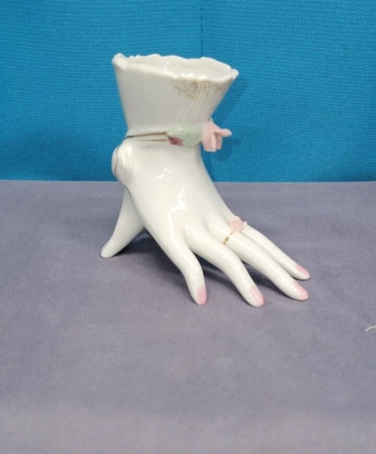 Vintage Beautiful Ladies Hand Vase, Made in Japan