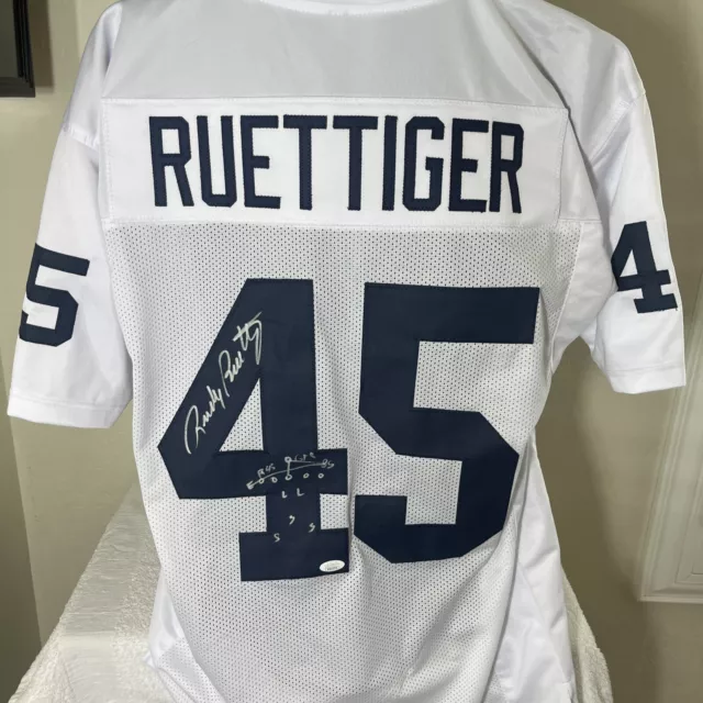 Rudy Ruettiger Autographed Signed Notre Dame Irish Jersey Jsa Witnessed Coa