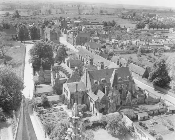 South From The Top Of Ely Cathedral 1960 Old Photo