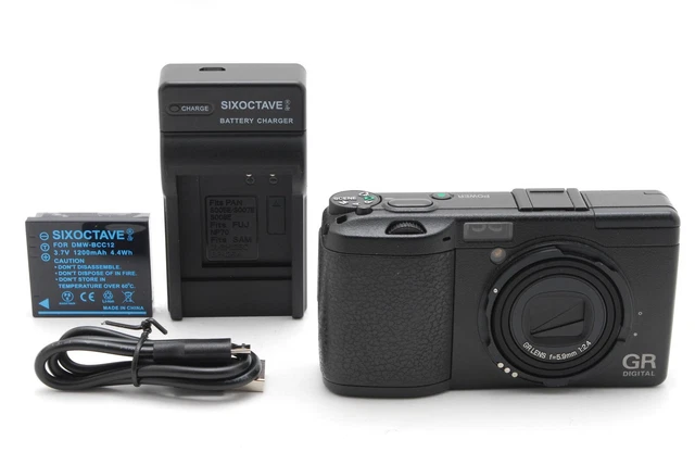【Near Mint】Ricoh GR Digital 8.1MP Digital Camera Black From Japan #2086 2