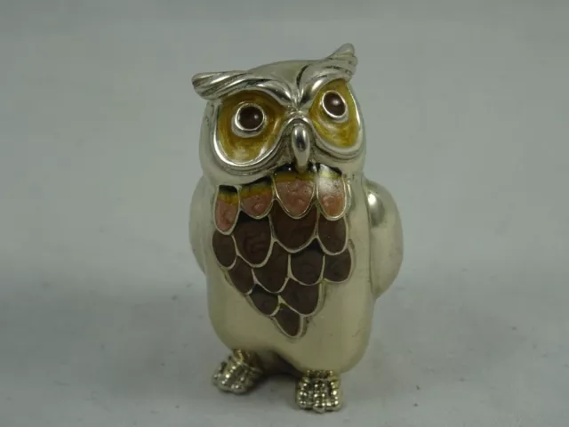 STERLING silver MODEL OF AN OWL, 1996, 27gm
