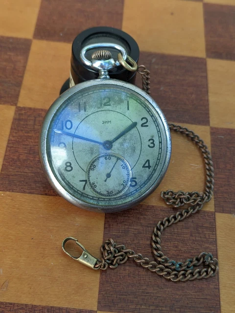 Orologio Da Taschino Meccanico Vintage Mezzo Cacciatore &ndash; Argento/oro, Cassa 47mm, Movimento Manuale