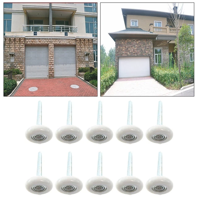 Lot De 2 Rouleaux De Porte De Garage En Nylon - Diamètre 4,6 Cm, Tige 10,2 Cm, Roulement à 11 Billes, Silencieux Et Durable