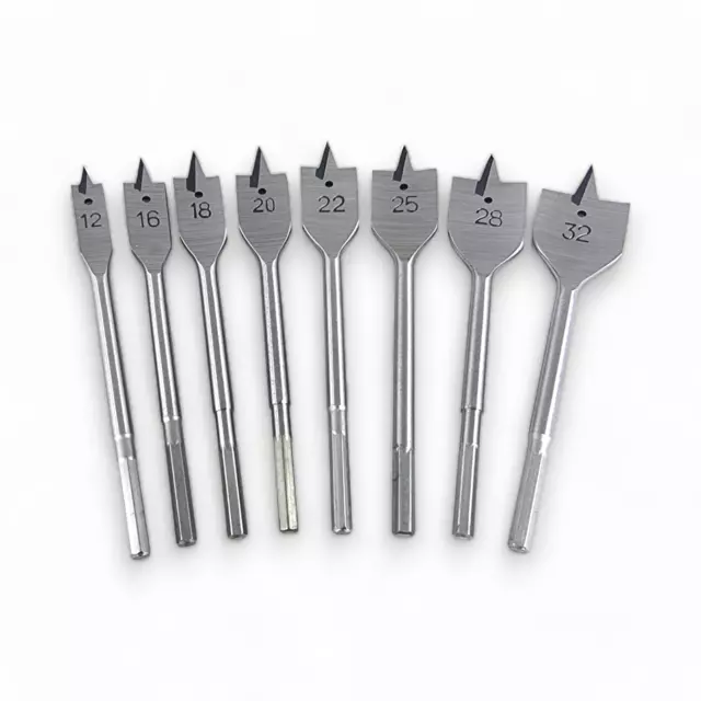 Flat Wood Drill Bits (6-38mm) Walleted Spade Quality Holesaw Machine Bit