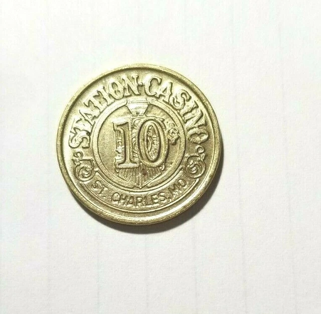 VINTAGE STATION CASINO - ST. CHARLES, MO. 10 Cent Gambling coin token