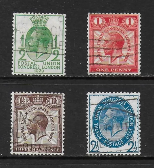 1929 Universal Postal Union Congress Set Sg434-437 Used