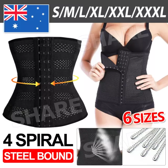 Women Corset Waist Trainer Tummy Girdle Belt Body Shaper Training Corset Trimmer