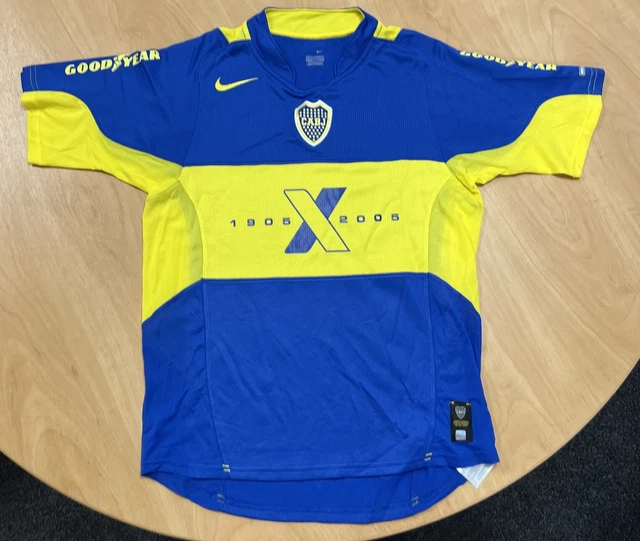 Boca Juniors Home Camiseta de Fútbol 2006 - 2007. Sponsored by Megatone Boca Juniors Home Camiseta de Fútbol 2006 - 2007. Sponsored by Megatone