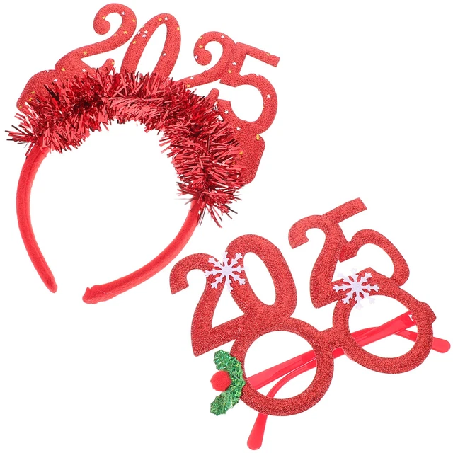 PARTY HEADBAND NEW Year Glitter Years Eve Supplies Class of 2025