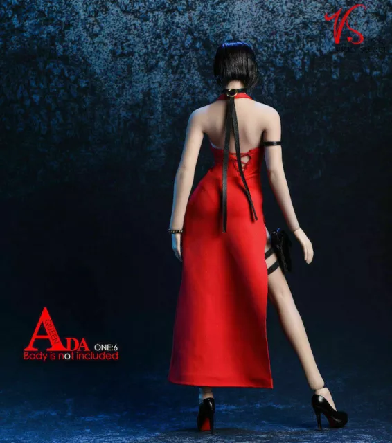 1/6 Ada Wong Dress Set Clothes Accessories For 12'' Phicen Female Figure Body