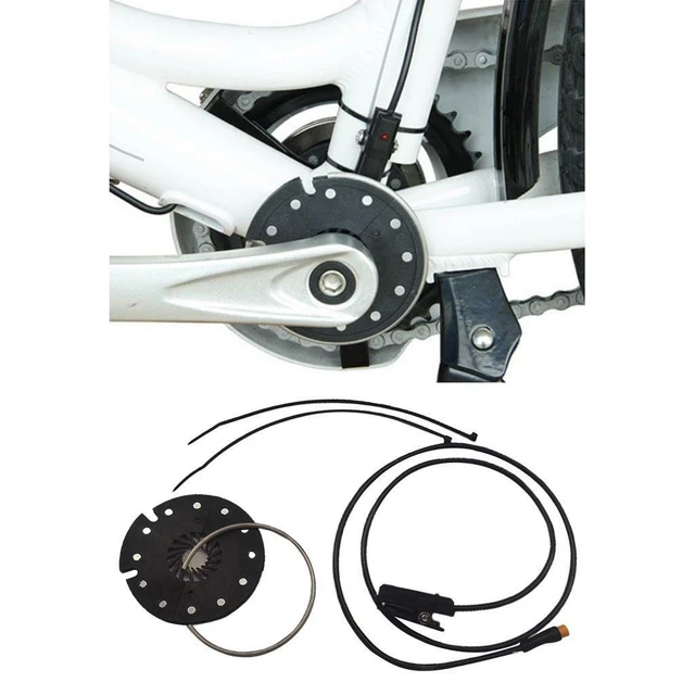 Produktbild von NEIQIUWING E-Bike Doppel-Hall-Pedal-Assist-Sensor F-12L – Links Montierbar, Inkl. SM-3A Stecker