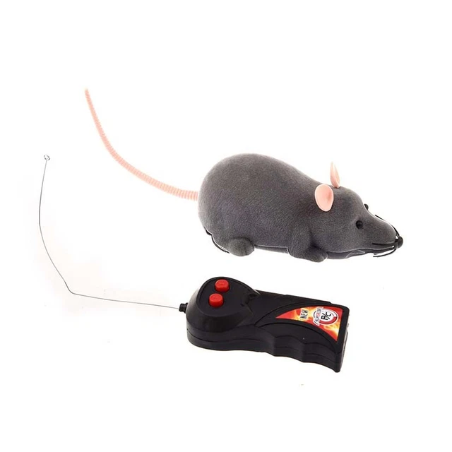 Mando a distancia electrónico encantador ratón gris juguete para el juego T5O1