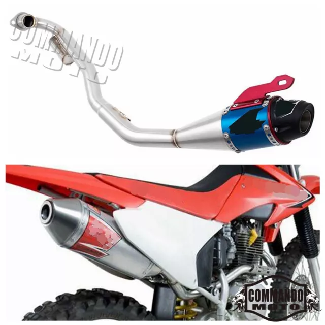 Dirt Bike Complete Exhaust Muffler Pipe Systems For Honda CRF230F 2008-2020