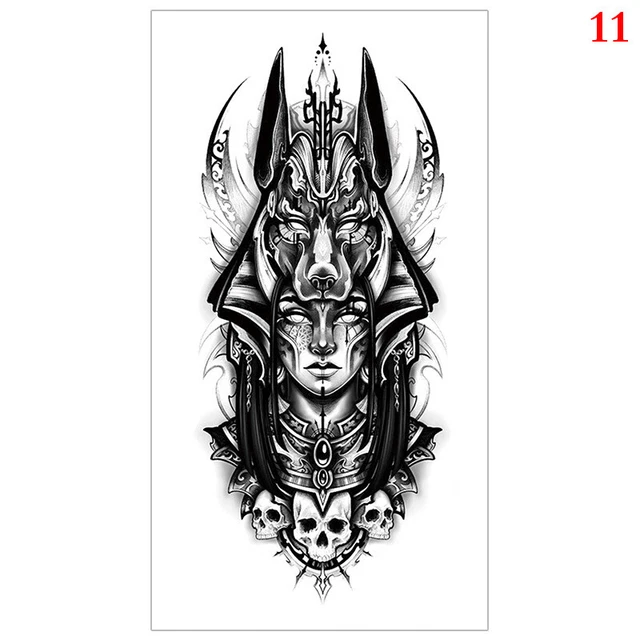 Pegatina impermeable de belleza serpiente tatuaje negro tigre león palo GA