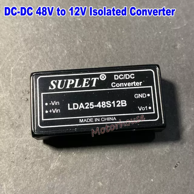 Mini DC-DC Buck Step Down Isolated Volt Converter 48V to 12V 2A 25W Power Module