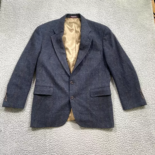 VINTAGE EVAN PICONE Blazer Jacket Men s 100 Wool Business Formal Grey Large 16.84 PicClick UK