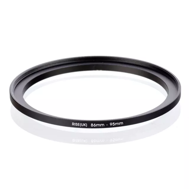 RISE(UK) 86mm-95mm 86-95 mm 86 to 95 Step Up Ring Filter Adapter black