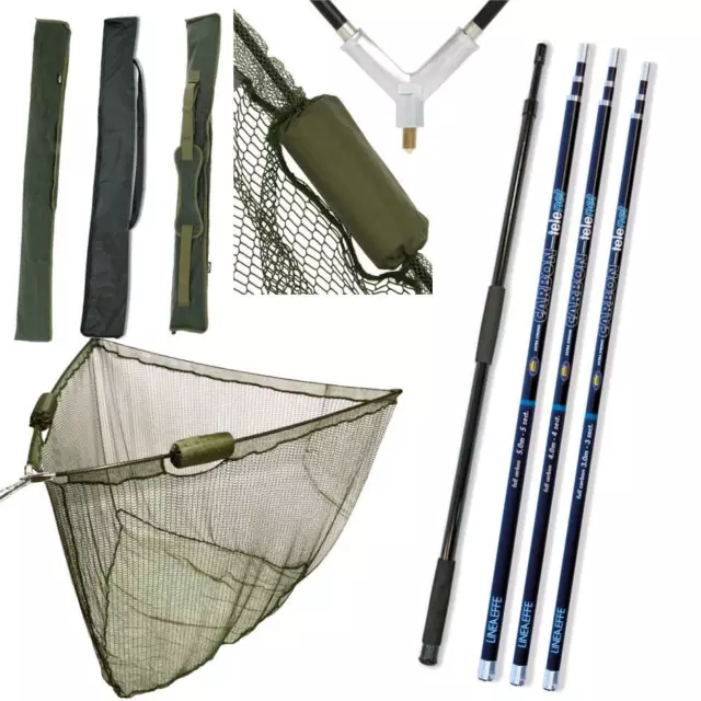 50" Inch Carp Fishing Ngt Landing Net 2M Handle Stink Bag 3M 4M 5M Carbon