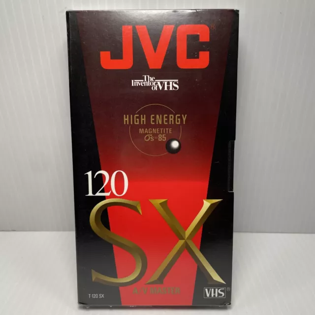 JVC T-120 SX High Energy VHS SX 120 Blank Tape NEW SEALED